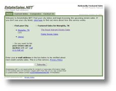 Original EstateSales.NET Website